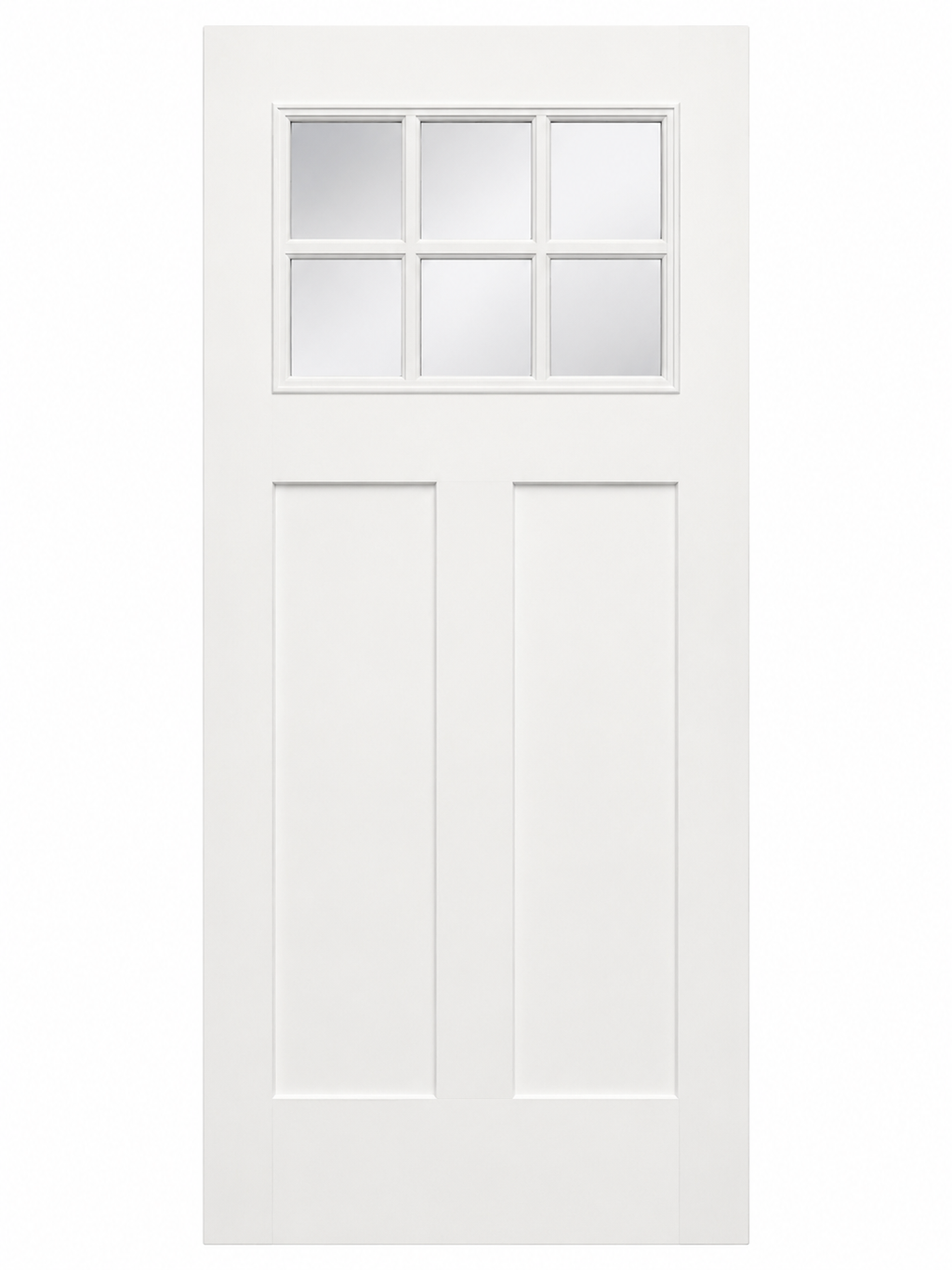 6-Lite 2-Panel Craftsman Fiberglass Door