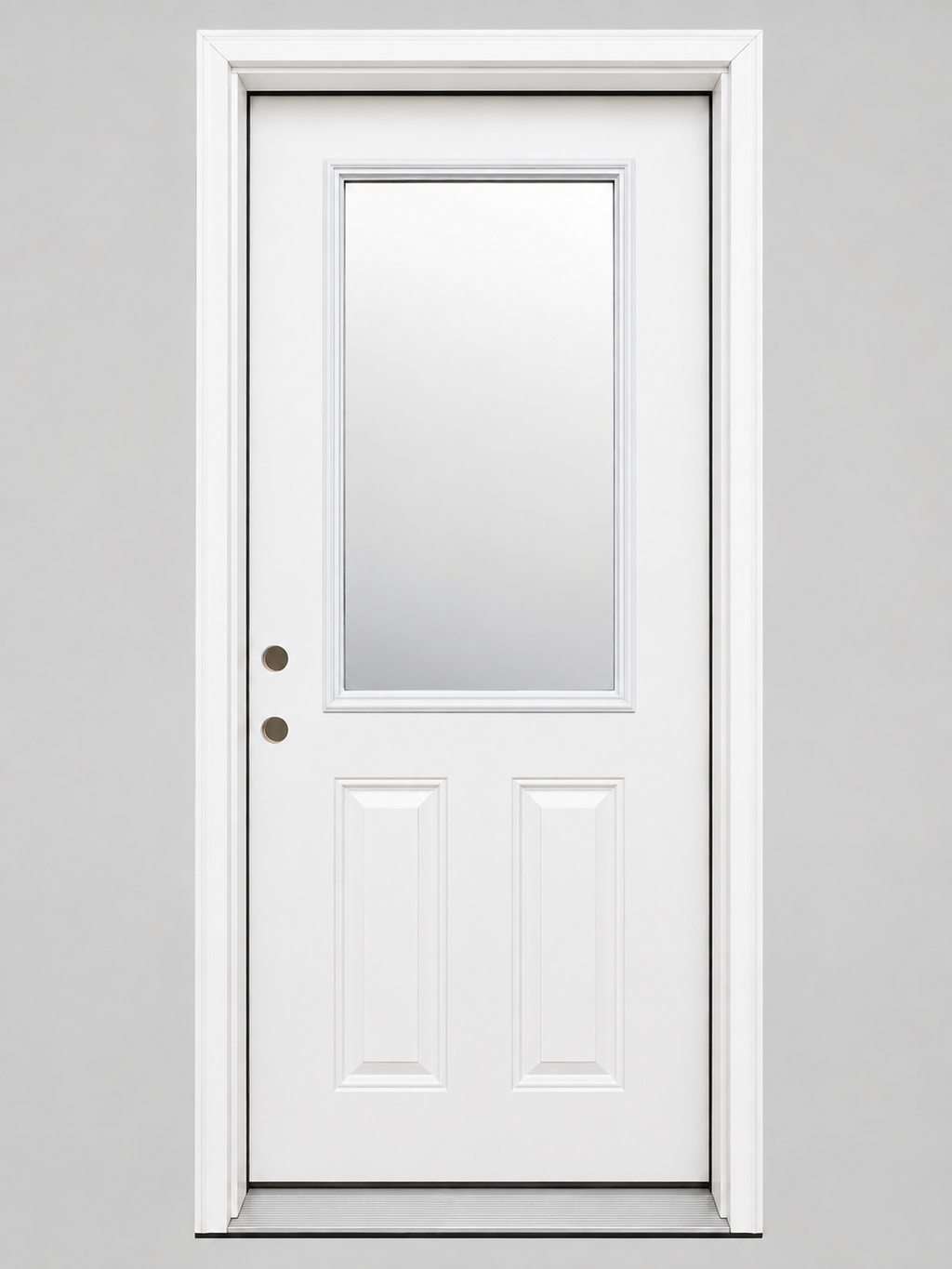 Half-Lite Clear Glass Steel/Fiberglass Patio Door