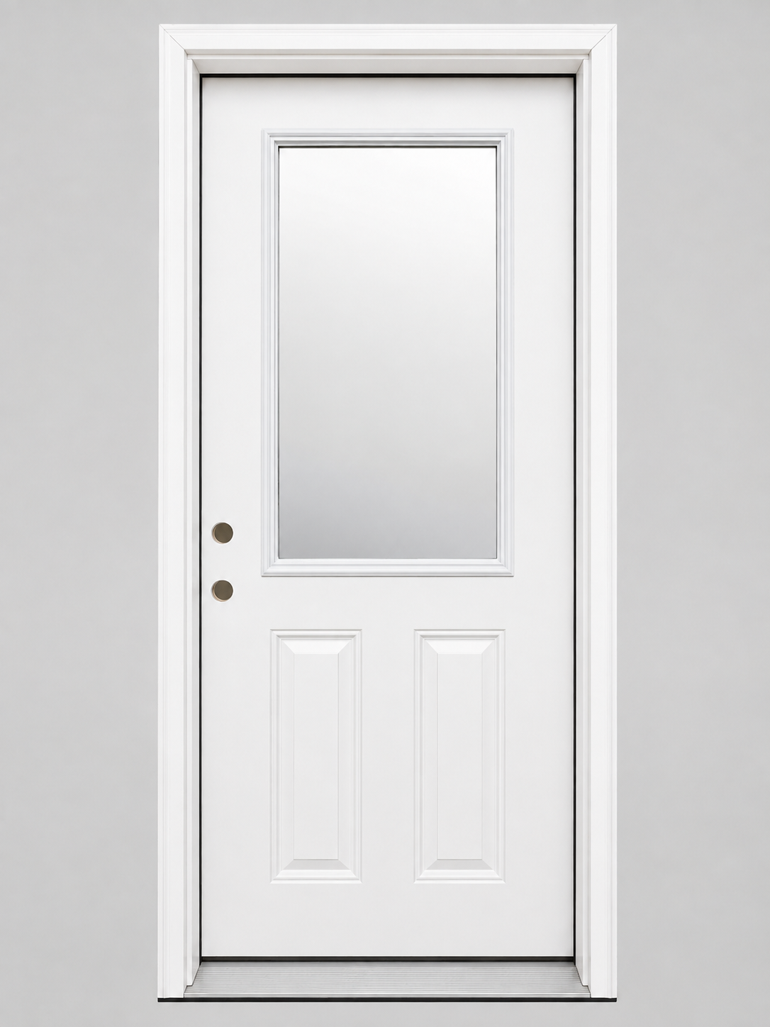Half-Lite Clear Glass Steel/Fiberglass Patio Door