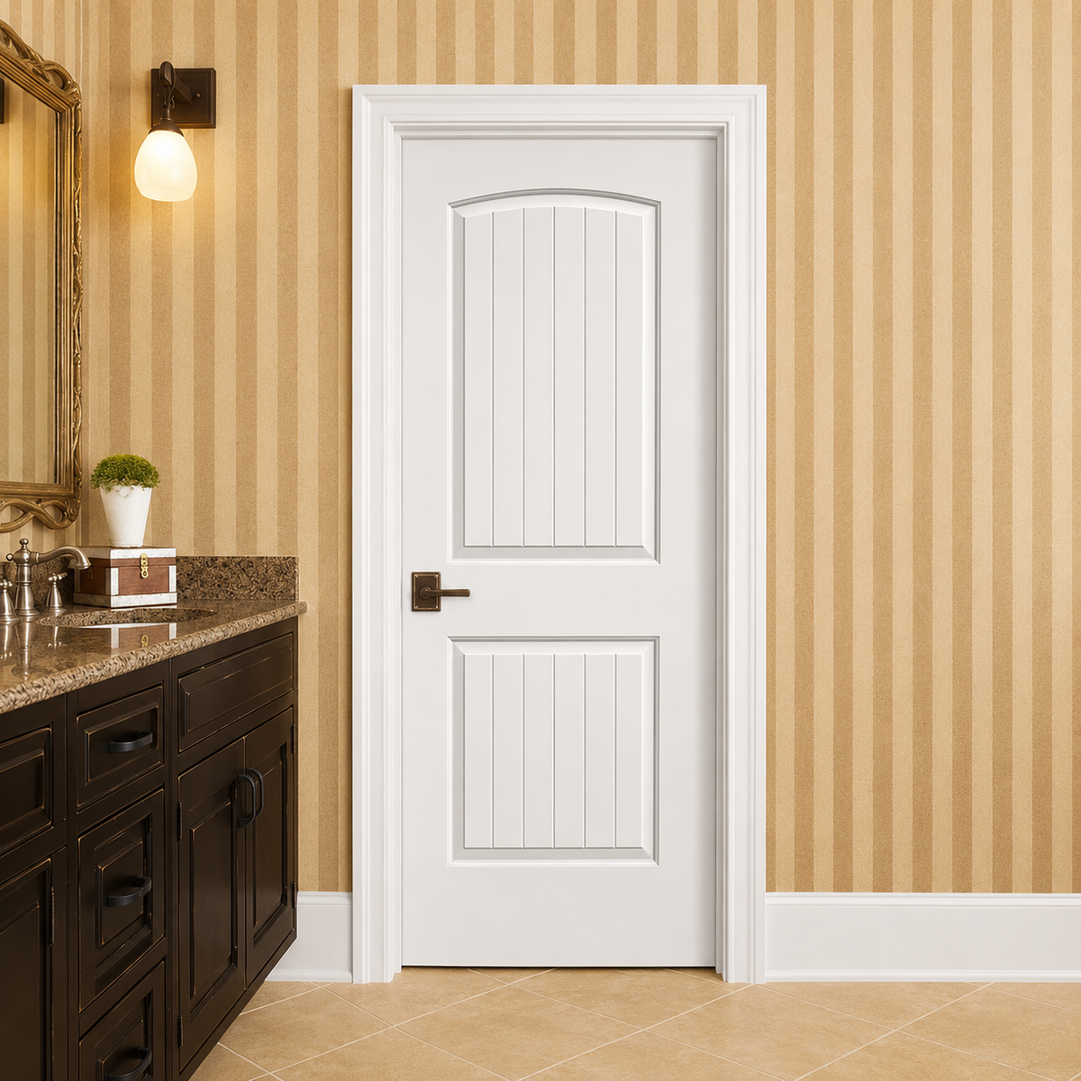 2-Panel Round Top Door